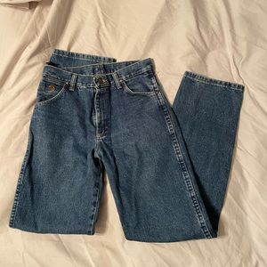 Wrangler high waisted wide leg jeans